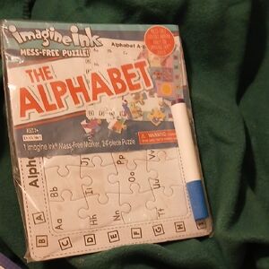 Alphabet Puzzle with Blue Marker free shopping